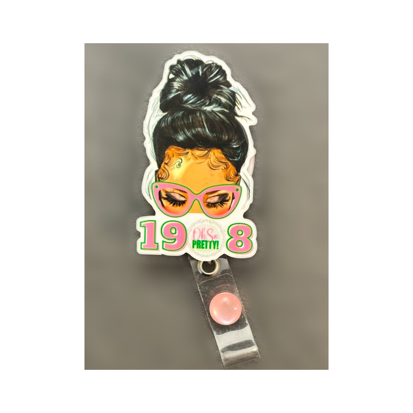 AKA Messy Bun Badge Holder