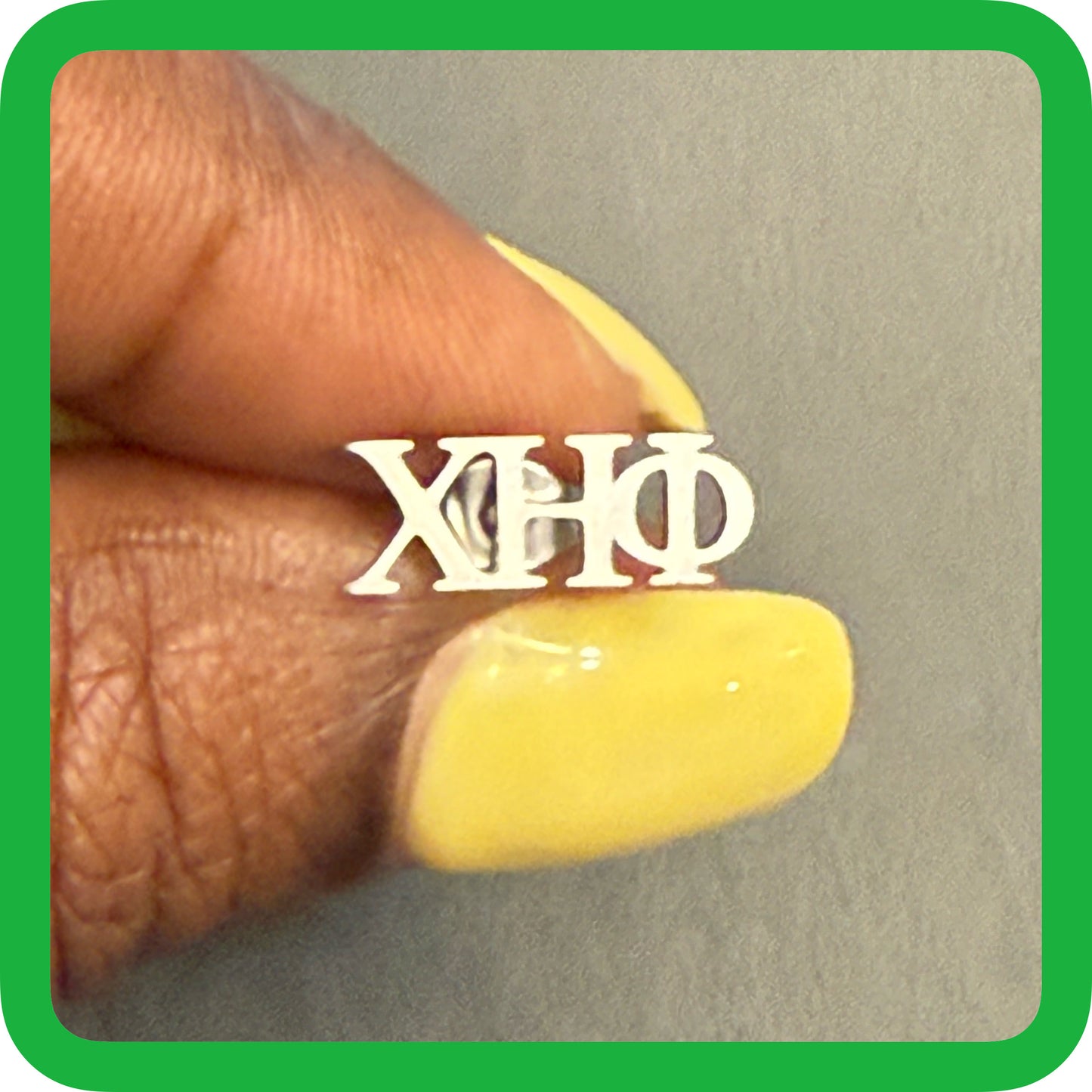 Nursing Sorority Script Stud Earrings CHI ETA PHI