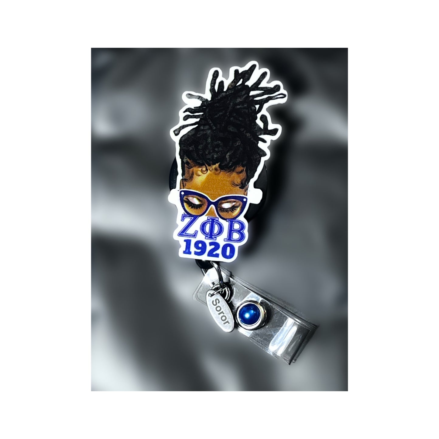 Zeta Messy Locs/Bun Badge