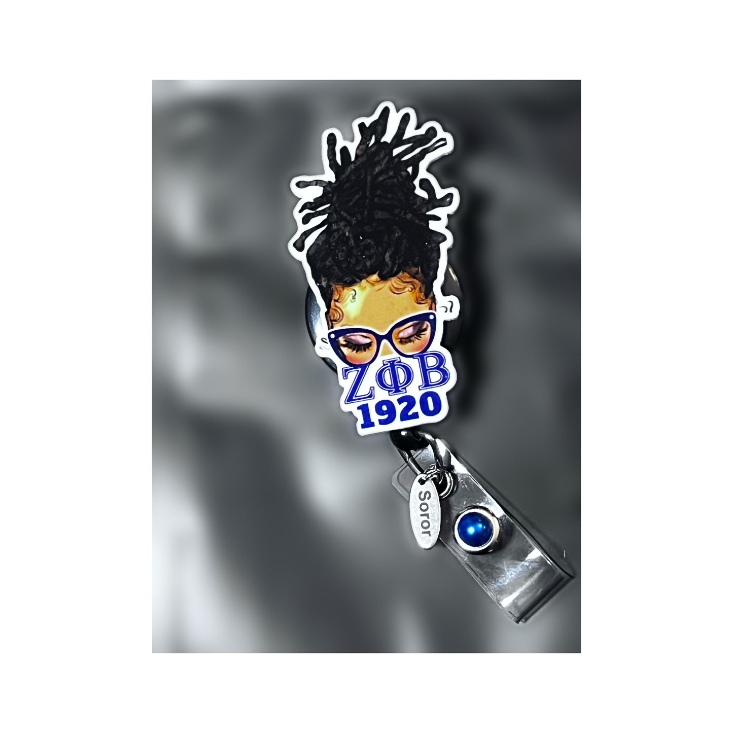 Zeta Messy Locs/Bun Badge