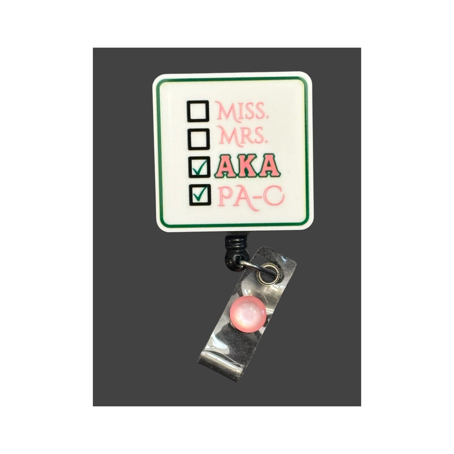 Sorority Physicians Assistant Certified Badge Holder