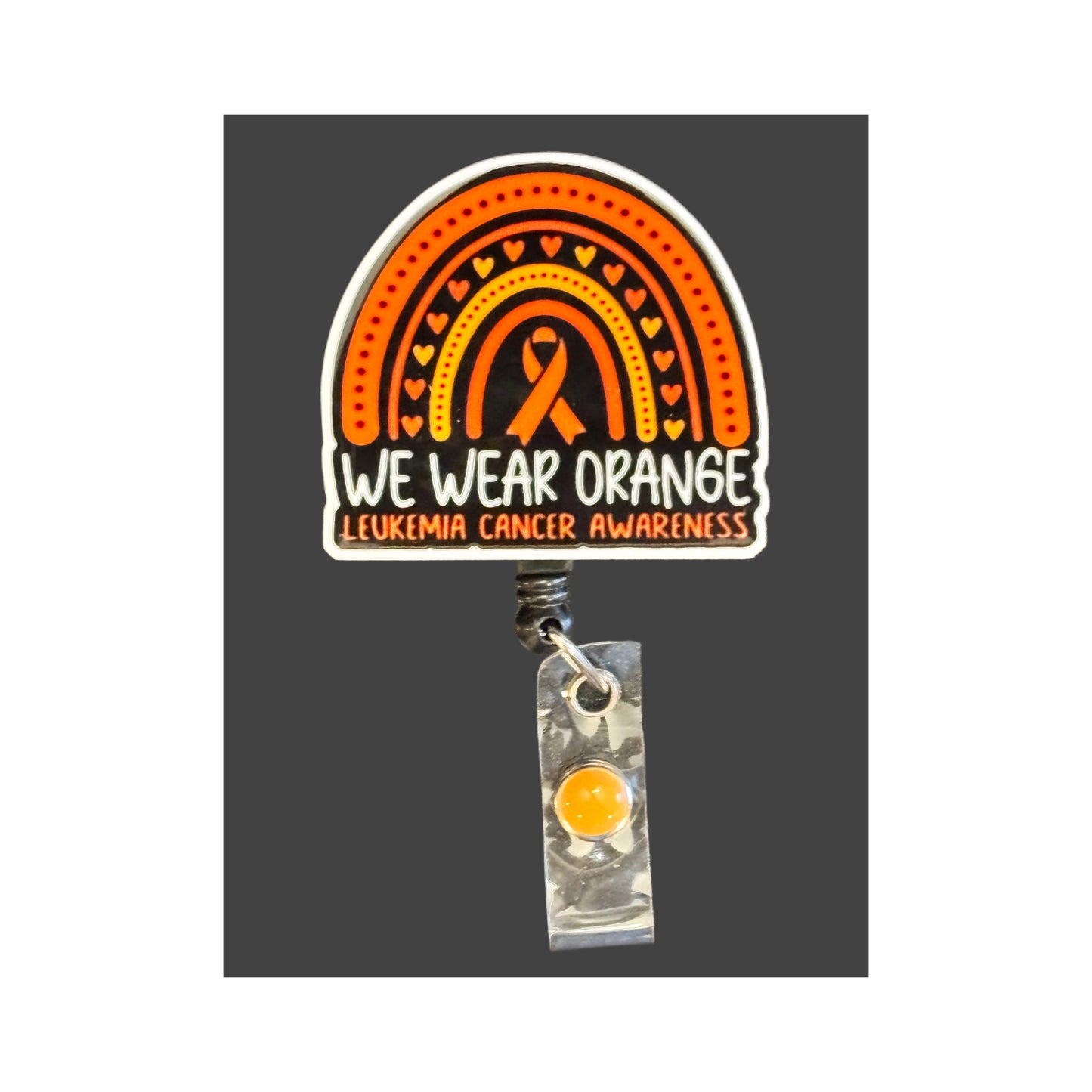 Leukemia Awareness Badge Holder
