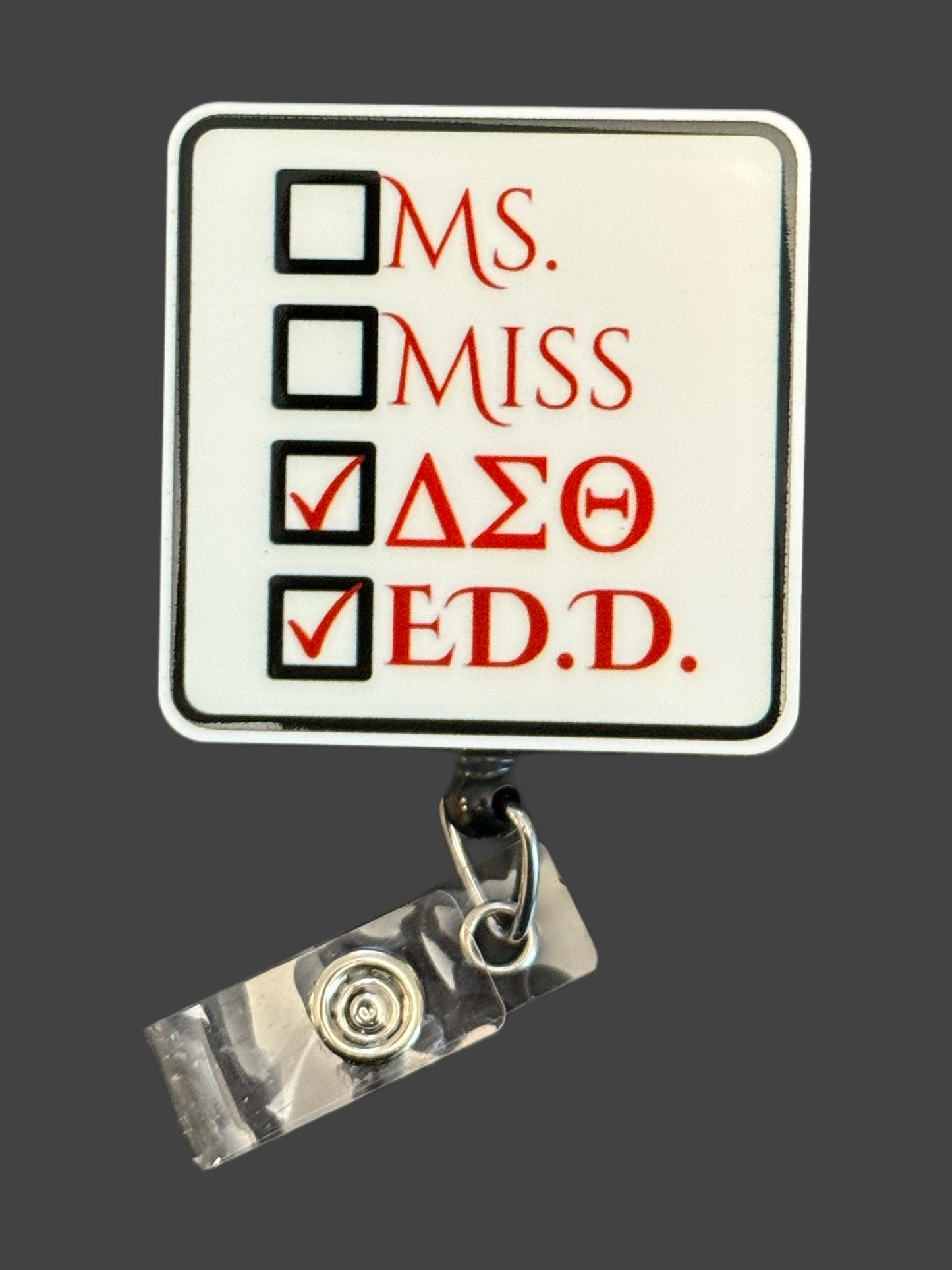 Sorority Doctor of Education (Ed.D.) Badge