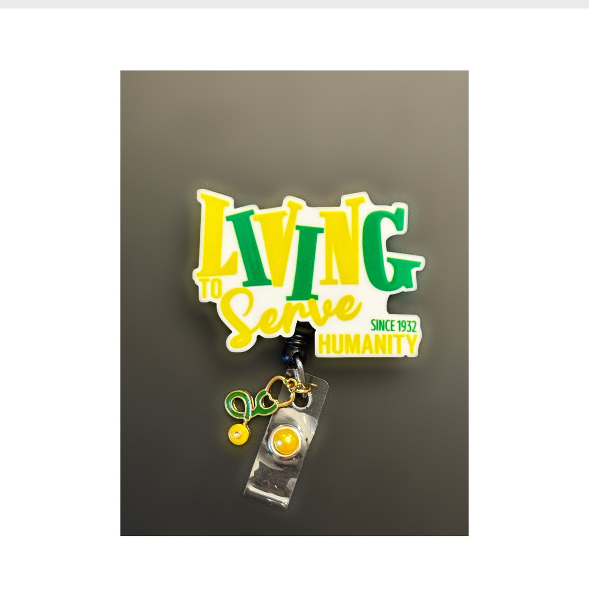 Sorority Living Badge Holder