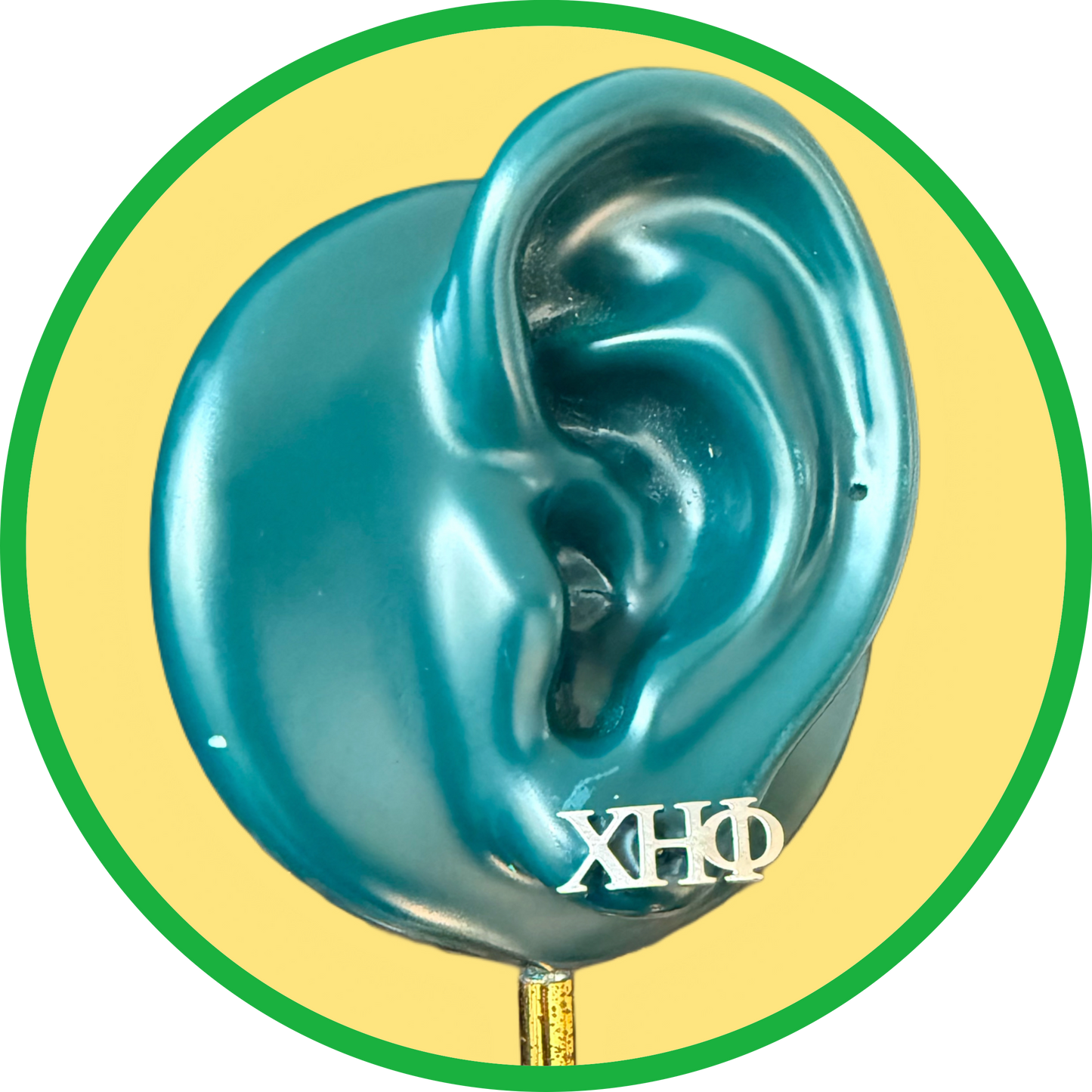 Nursing Sorority Script Stud Earrings CHI ETA PHI