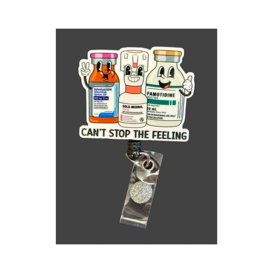 Cant Stop This Feeling Badge Holder