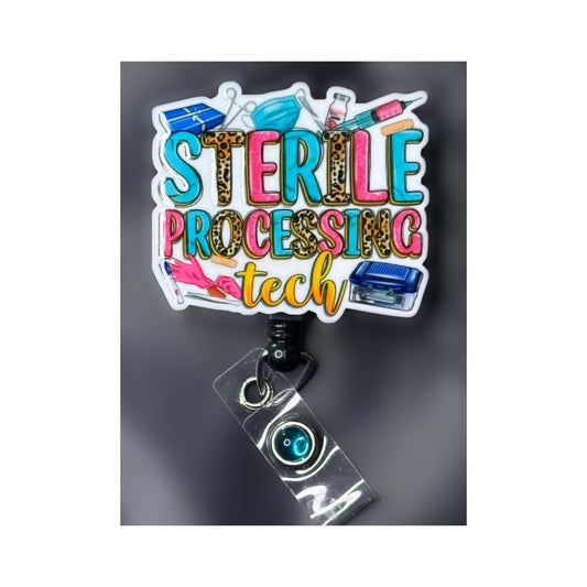 Sterile Processing Tech Badge Holder