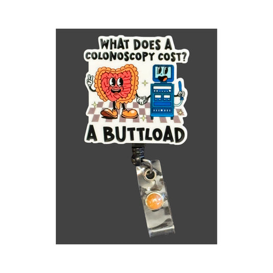Funny Gastro Badge Reel ID Holder