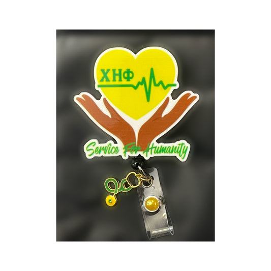 Heart Chi Eta Phi  Badge Holder