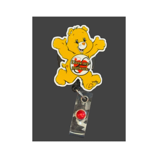 Care Bear I Love My Patients  Badge Holder