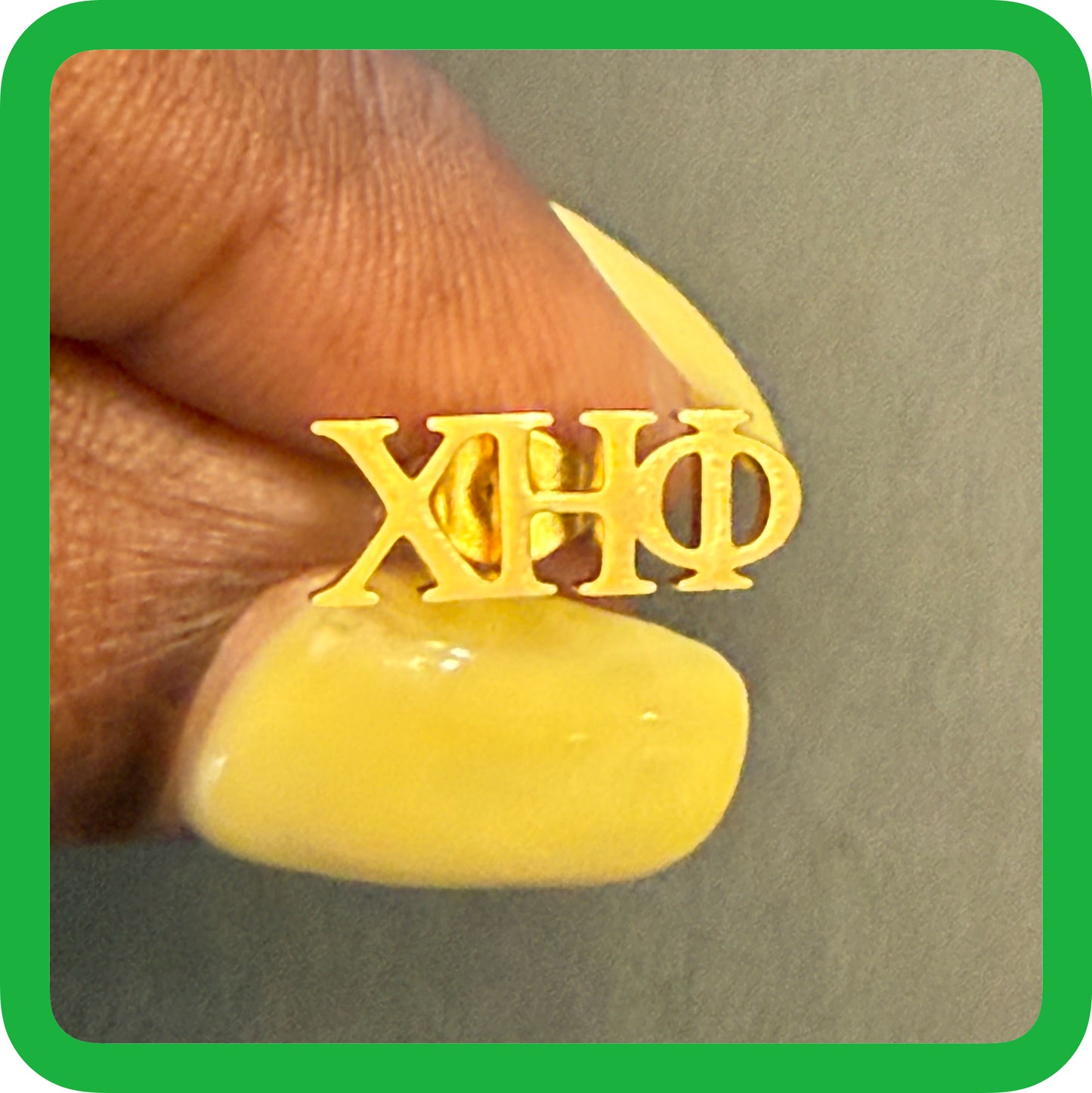 Nursing Sorority Script Stud Earrings CHI ETA PHI
