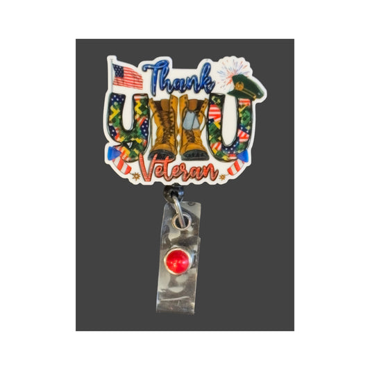 Thank You Veteran  Badge Holder