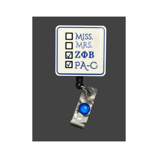 Sorority Physicians Assistant Certified Badge Holder