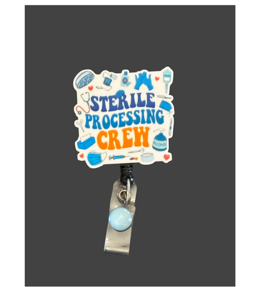 Sterile Processing Crew Badge Holder