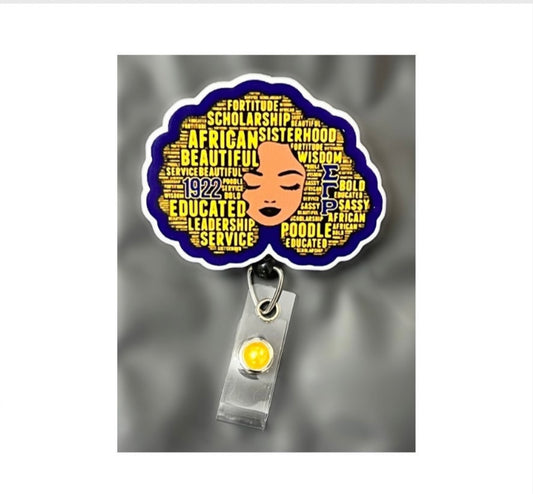 Sigma Gamma Rho Woman ID Badge Holder