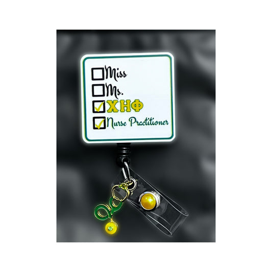 Chi Eta Phi Nurse Practitioner Badge Holder