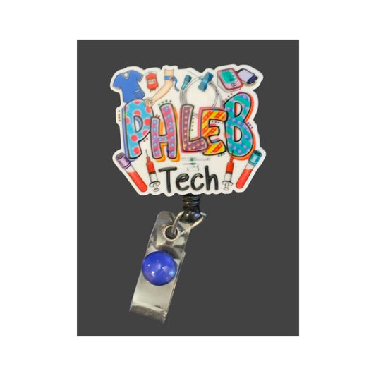 Phlebotomy Tech  Badge Holder