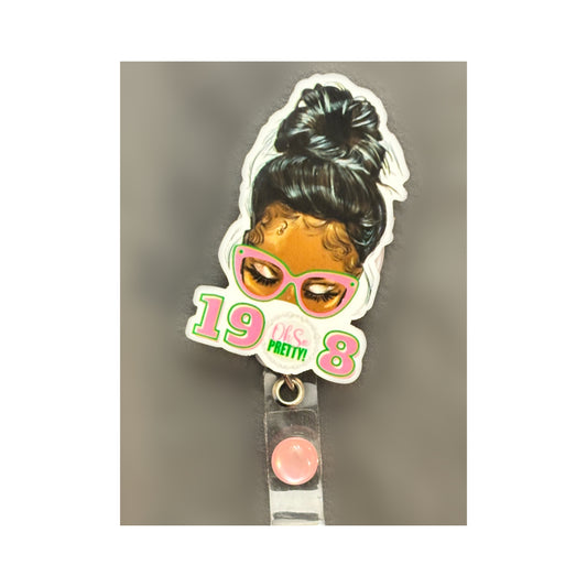 AKA Messy Bun Badge Holder