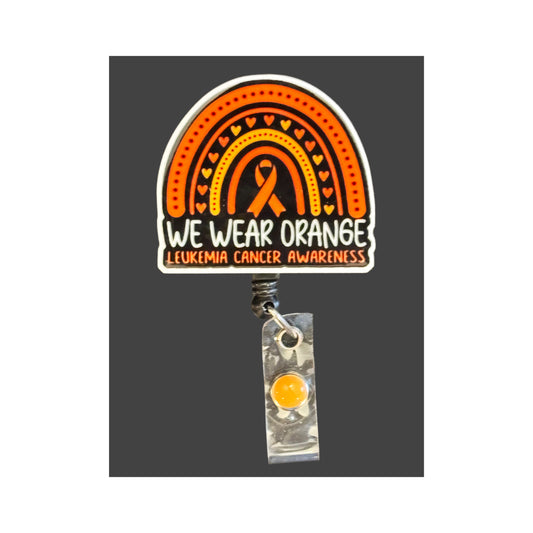 Leukemia Awareness Badge Holder