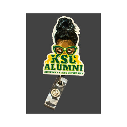 Kentucky State University Alumni Messy Bun Badge Holder
