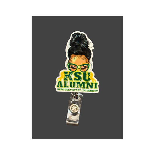 Kentucky State University Alumni Messy Bun Badge Holder