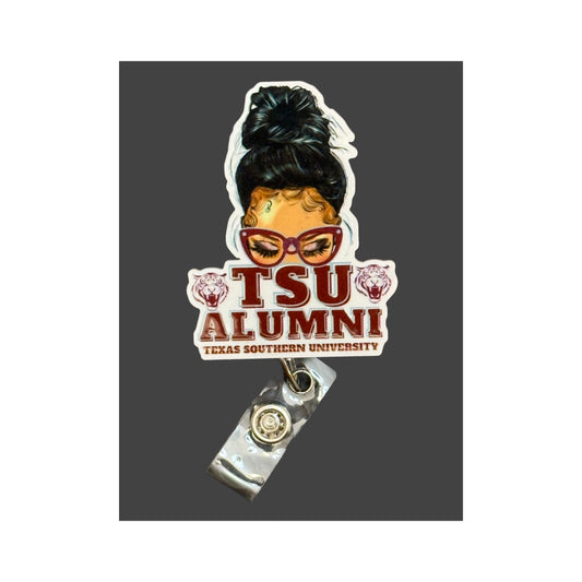 Texas Southern University Alumni Messy Bun Badge Holder