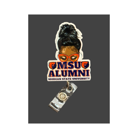 Morgan State University Alumni Messy Bun Badge Holder